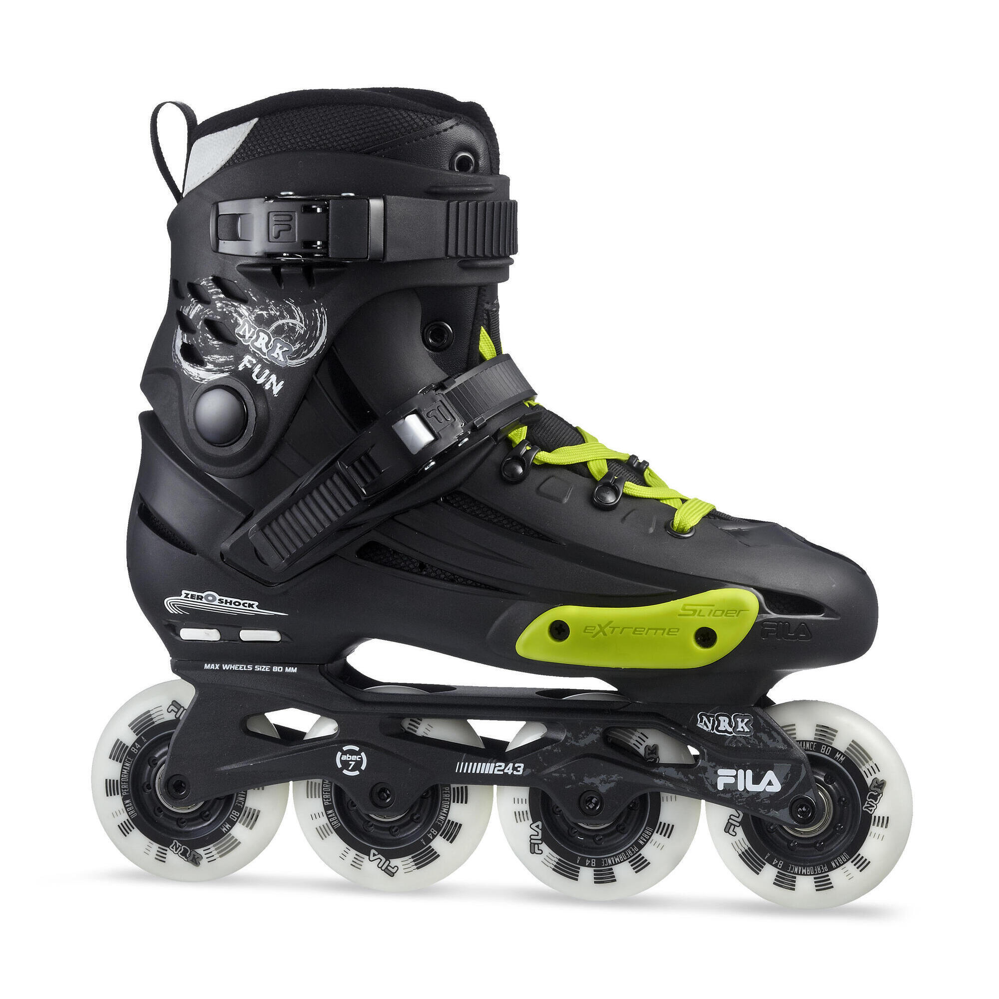 Fila - Roller Fila Nrk Fun Noir/jaune/magenta T39 - Rollers En Ligne - Jaune|noir - 39 - Decathlon