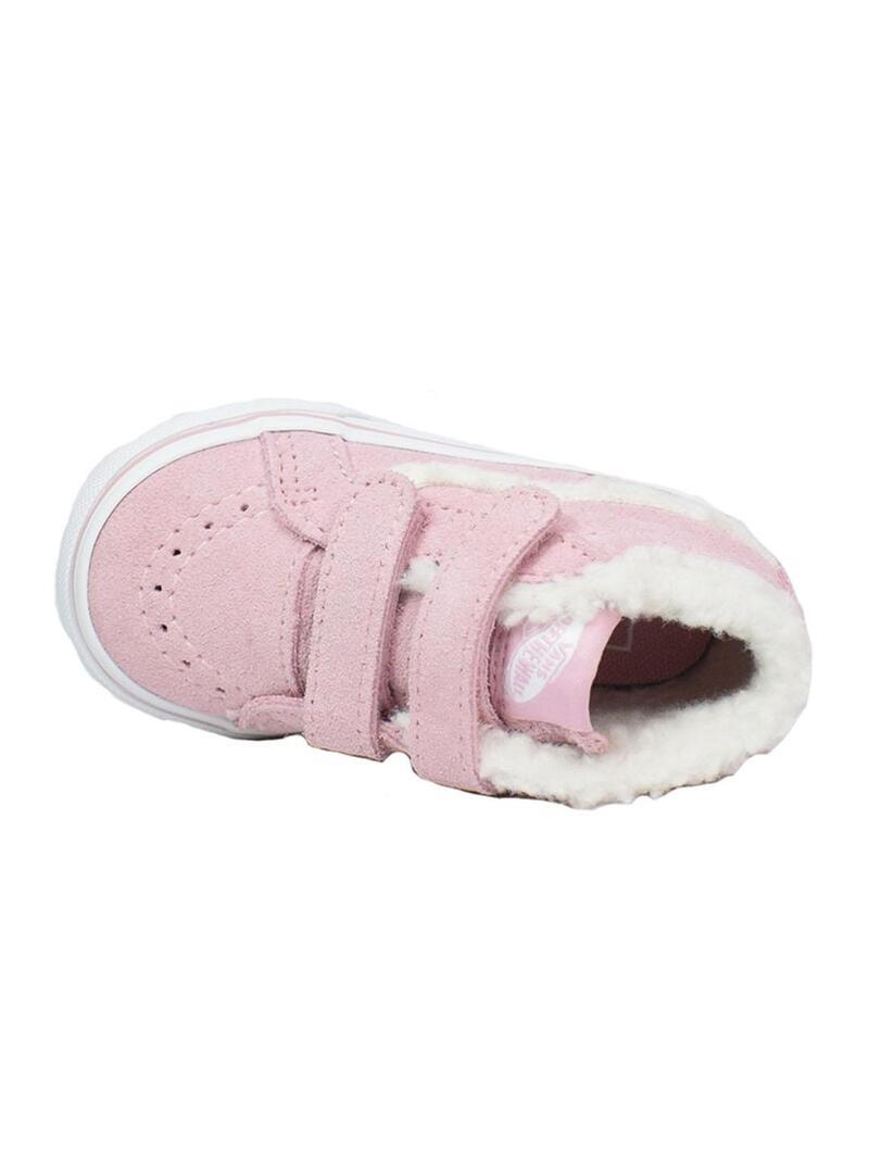 Zapatilla para Niña Vans Sk8-mid reissue v Rosa 3/3
