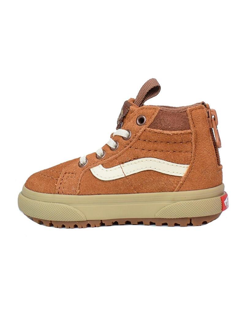 Zapatilla para Niño Vans Sk8-hi zip mte Marrón 2/4