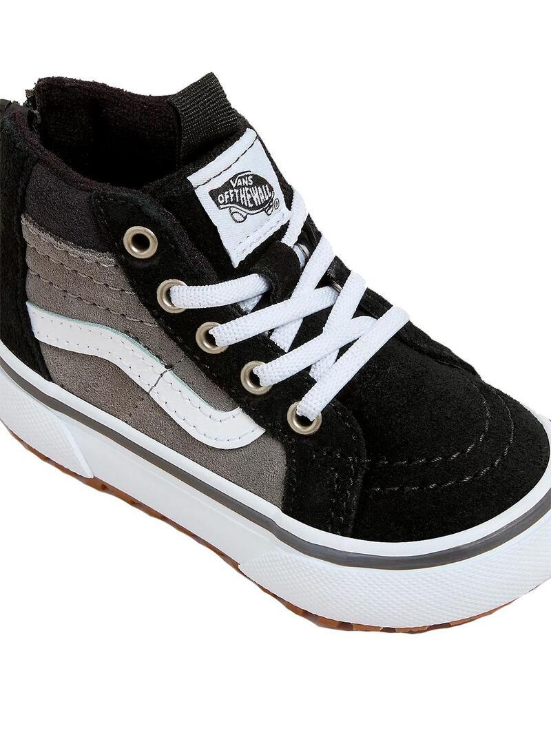 Zapatilla para Niño Vans Sk8-hi zip mte Negro 2/4