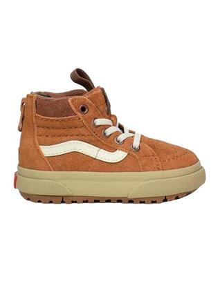 Zapatilla para Niño Vans Sk8-hi zip mte Marrón
