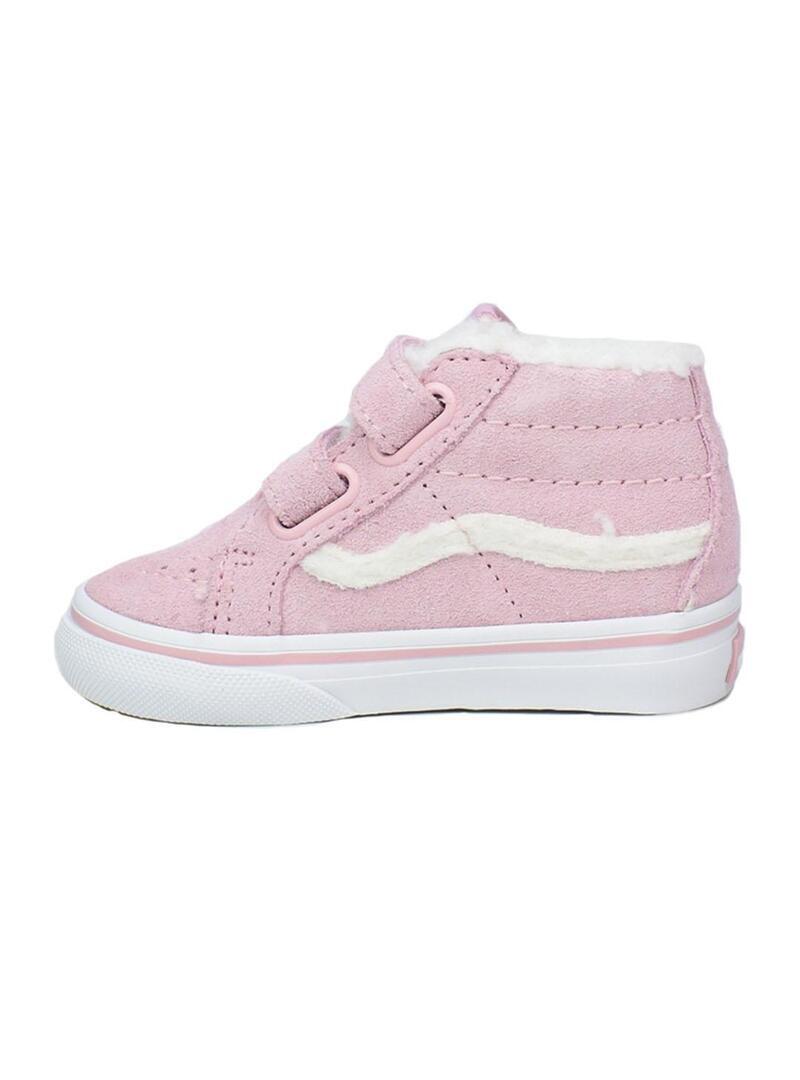Zapatilla para Niña Vans Sk8-mid reissue v Rosa 2/3