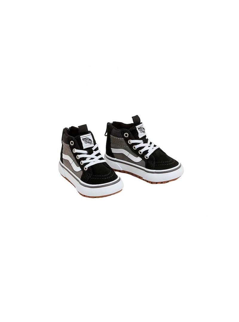 Zapatilla para Niño Vans Sk8-hi zip mte Negro 3/4