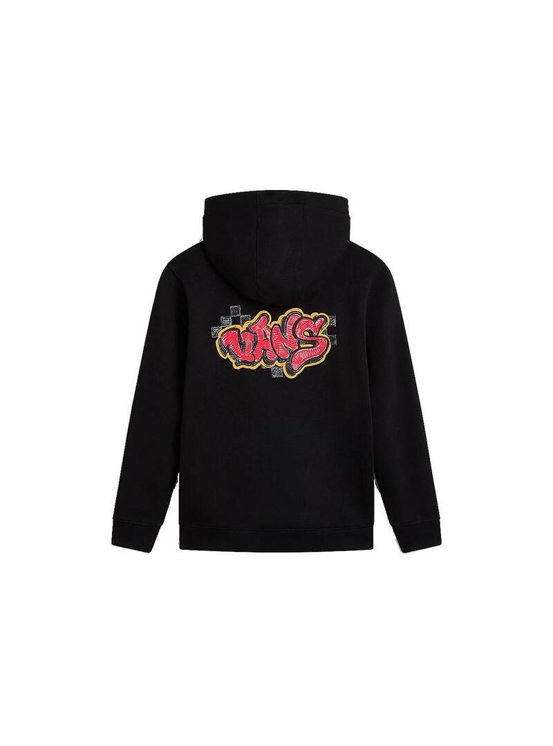 Sudaderas jerseys polares para Niño Vans Tagged  Negro 2/5