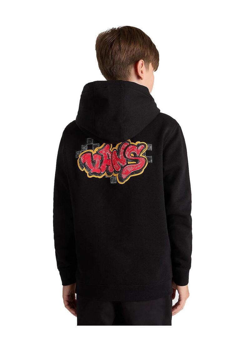 Sudaderas jerseys polares para Niño Vans Tagged  Negro 4/5