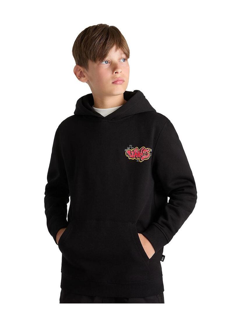 Sudaderas jerseys polares para Niño Vans Tagged  Negro 3/5