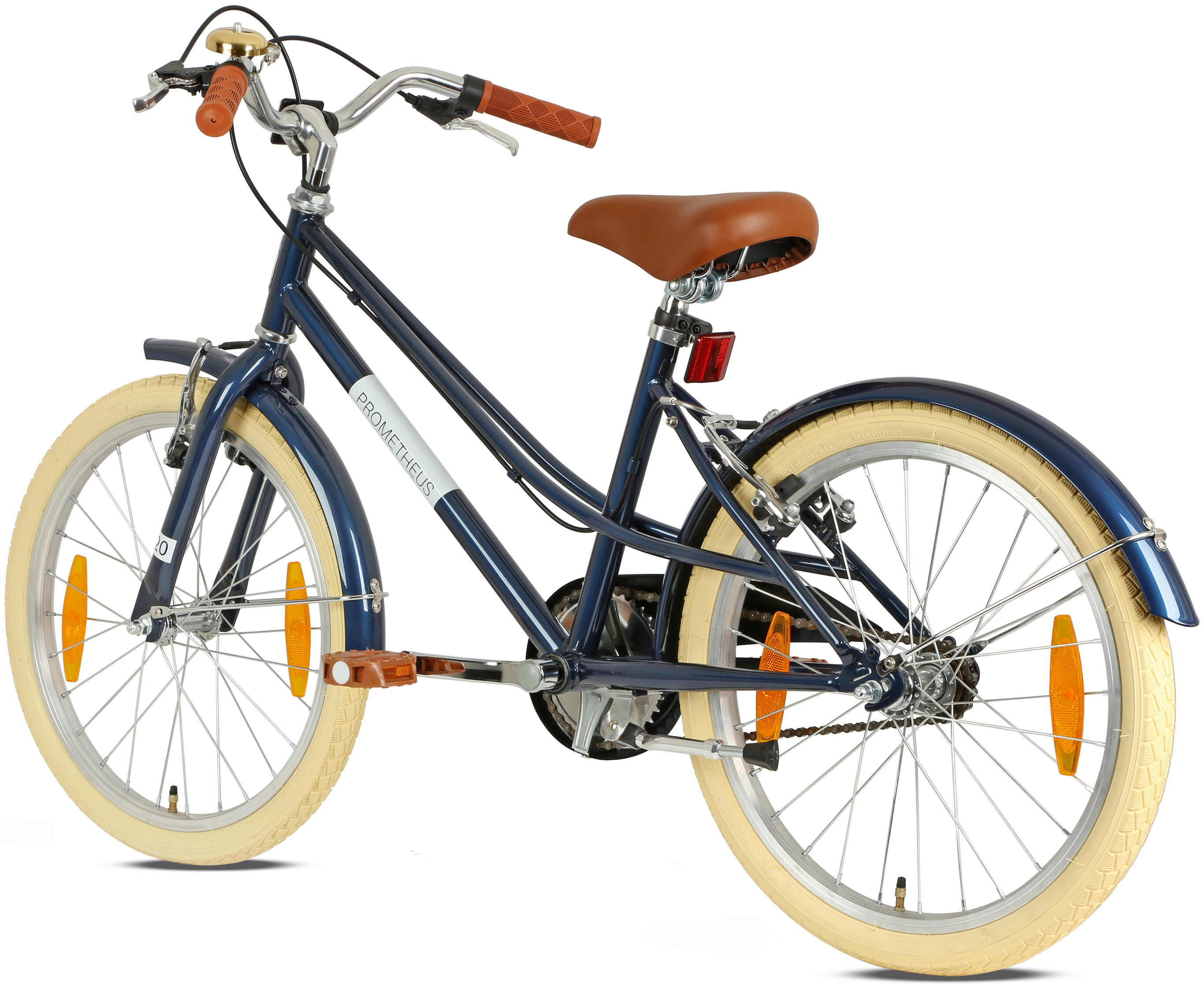 Kinderfahrrad 20 Zoll ab 6 -7 Jahre – Retro/Vintage Look - V-Bremse & Ständer 4/8