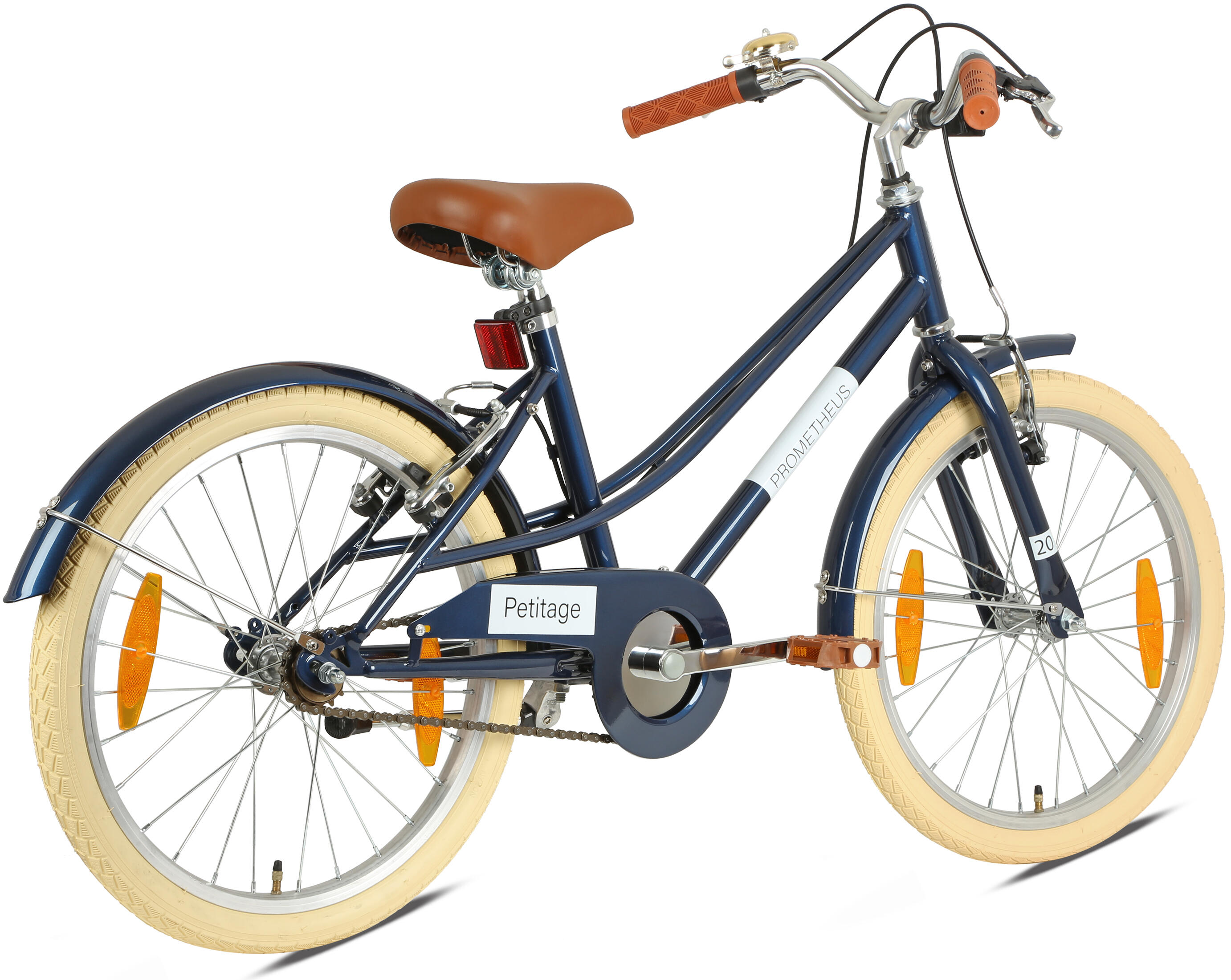 Kinderfahrrad 20 Zoll ab 6 -7 Jahre – Retro/Vintage Look - V-Bremse & Ständer 3/8