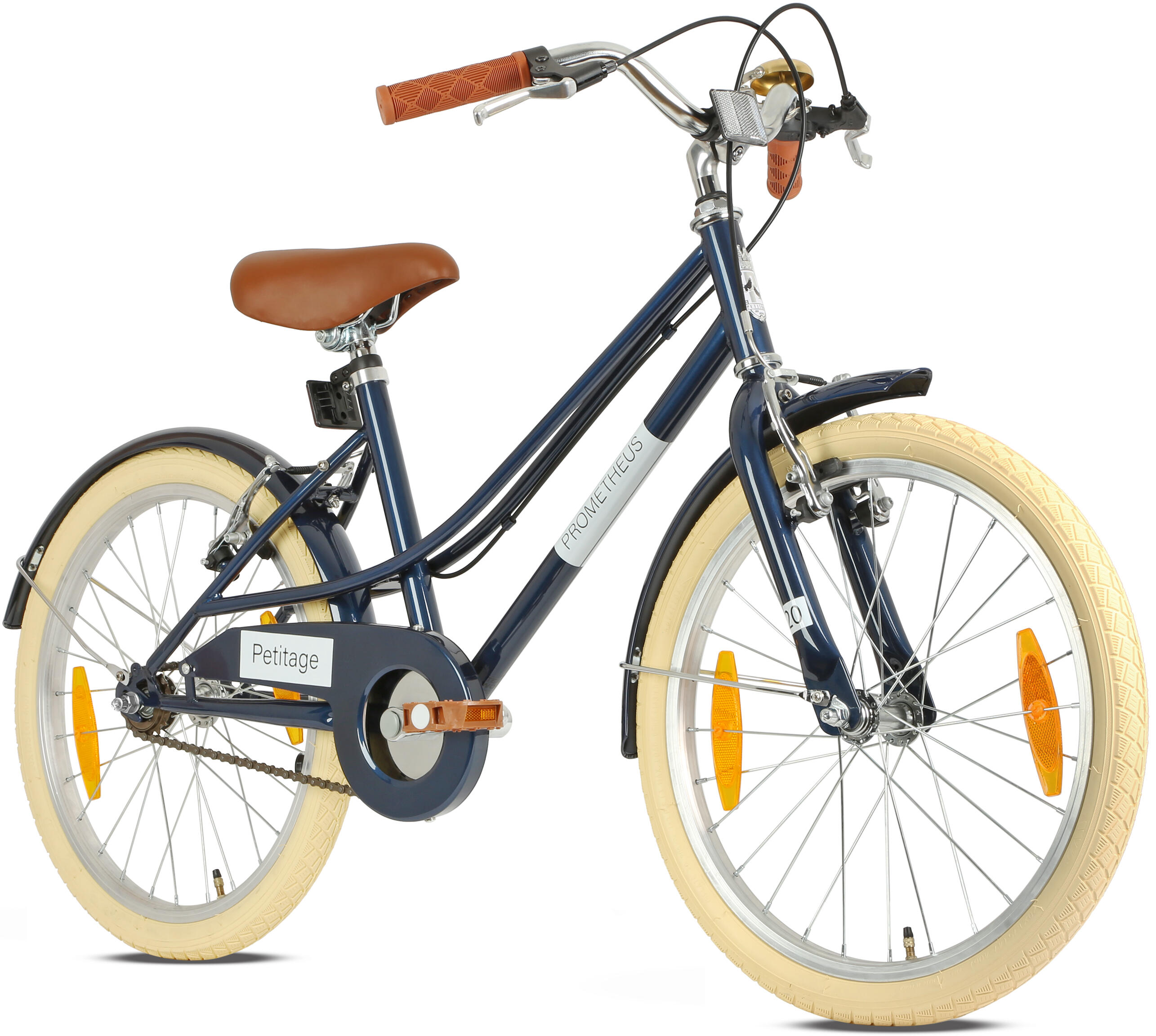 PROMETHEUS BICYCLES Kinderfahrrad 20 Zoll ab 6 -7 Jahre – Retro/Vintage Look - V-Bremse & Ständer