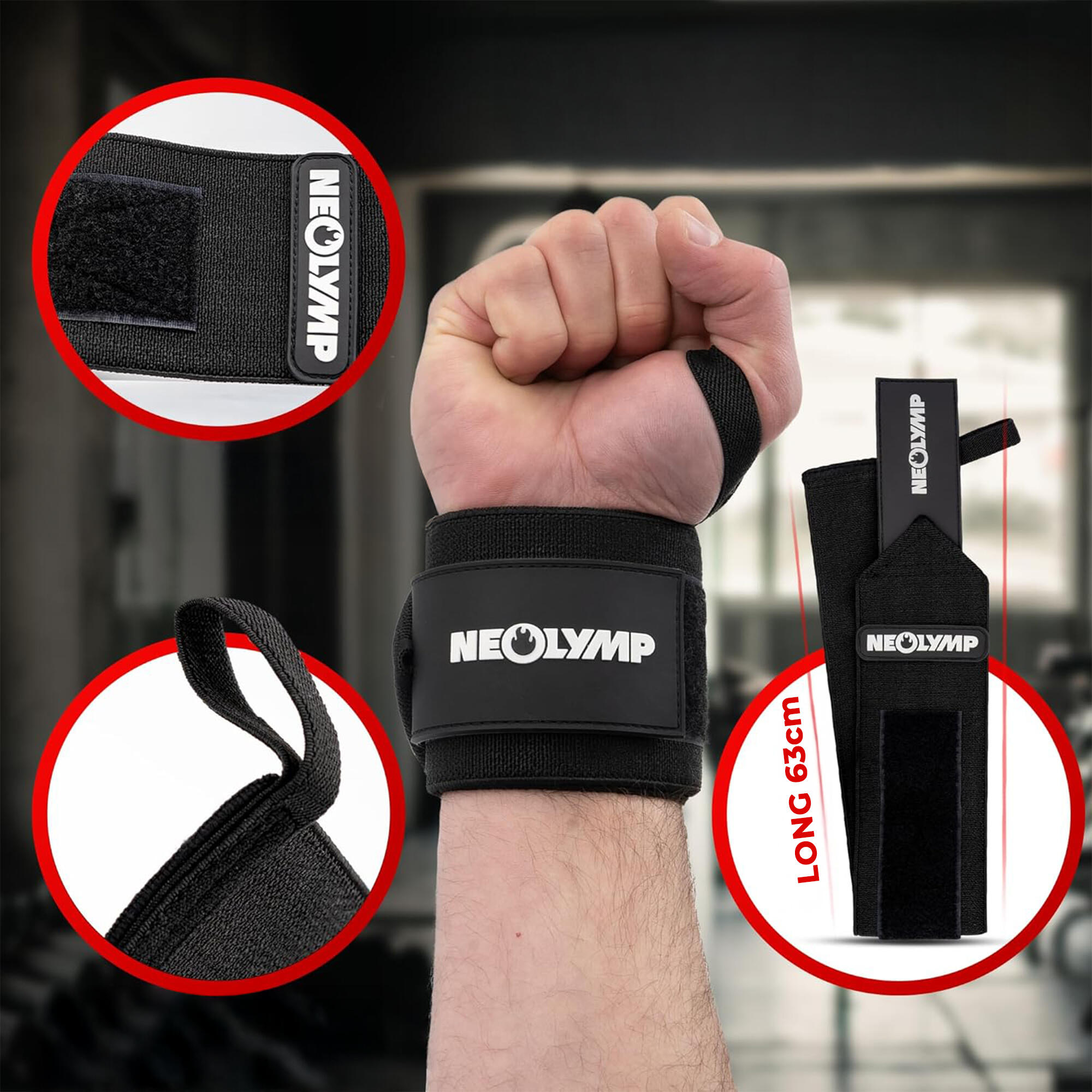 Handgelenkbandage 63cm – optimale stabilität als Wristwrap, Fitness-Zubehör 2/7