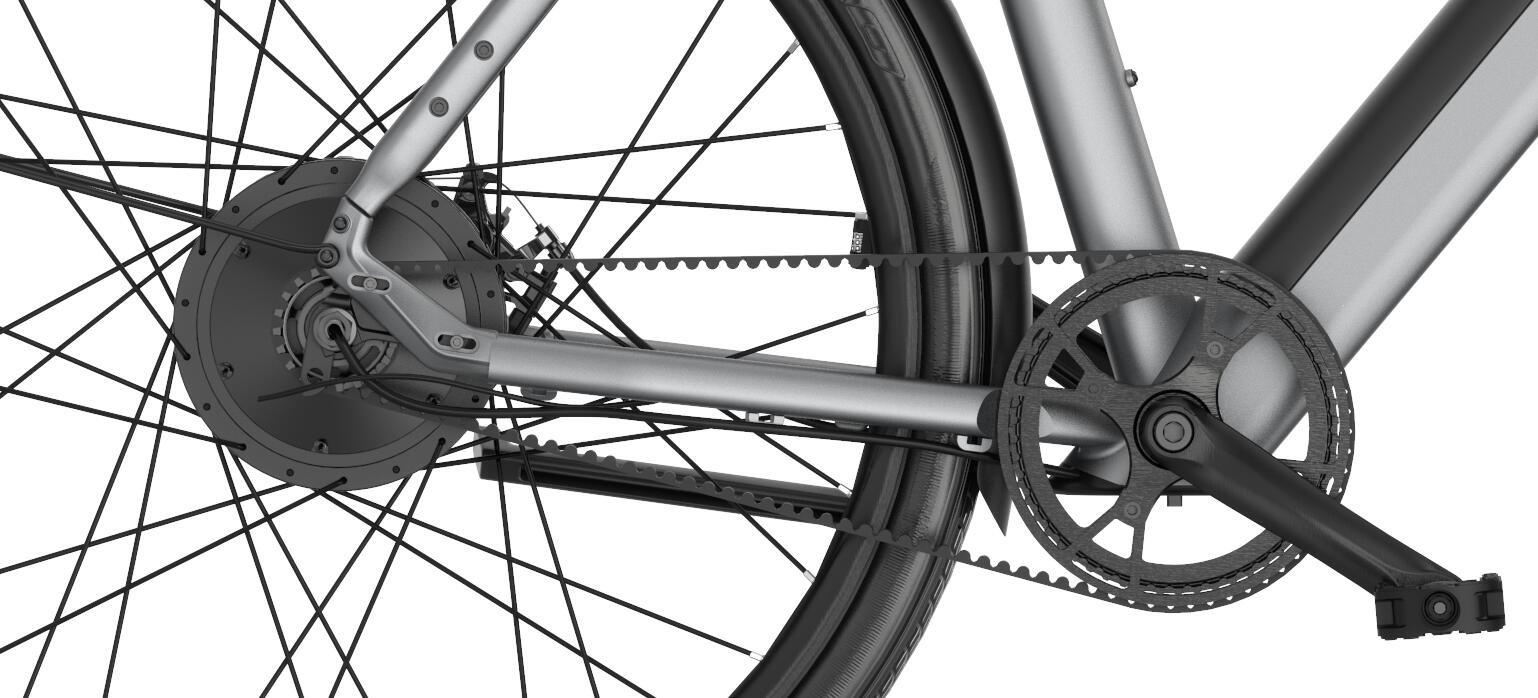Bicicletta elettrica DAY SPORT FC Grey 28'' 80km 460Wh Cinghia portapacchi A 5/5