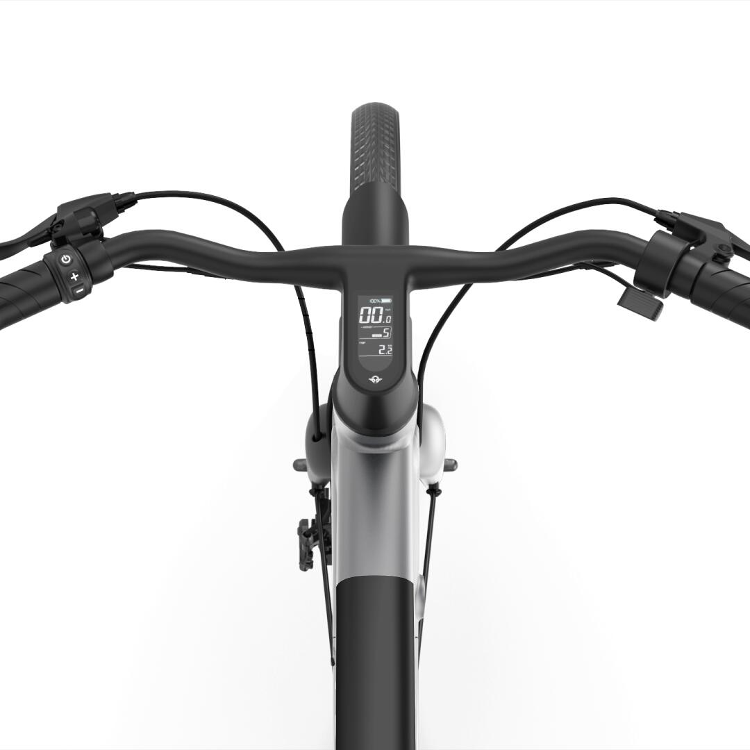 Elektrische fiets DAY SPORT FC Grijs 28'' 80km 460Wh Riem, voordrager 3/7