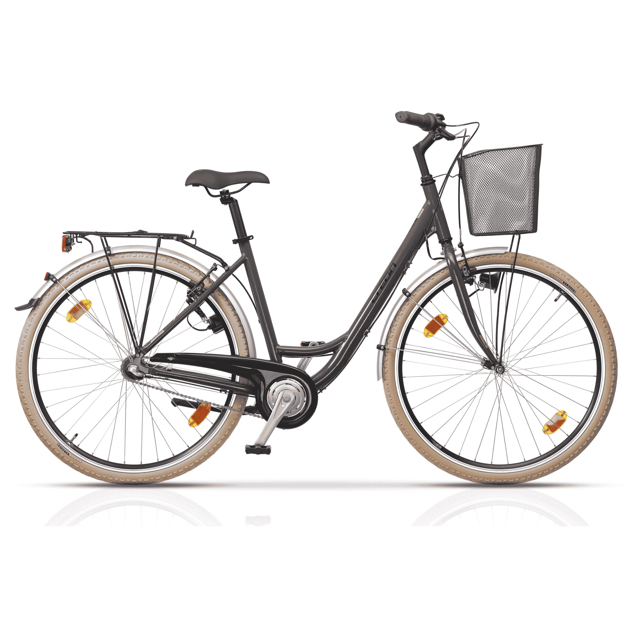 Airtracks - 28" Vélo De Ville Femme Ls Wave Citerra Sl 1 Shimano Nexus 3 Vitesses Frein À - Vélo Ville - Gris - 55 Cm - Decathlon
