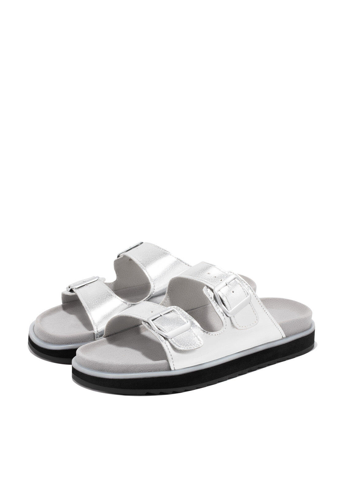 Sandalias D. Franklin Nordic Buckle V2 Plata 2/4