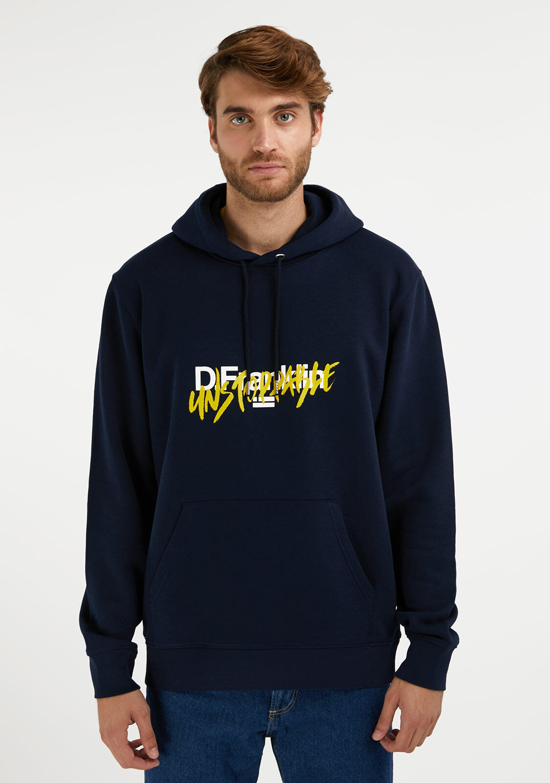 Sudadera Con Capucha de Hombre  Unstoppable Hoodie en Azul Marino D.Franklin 5/5