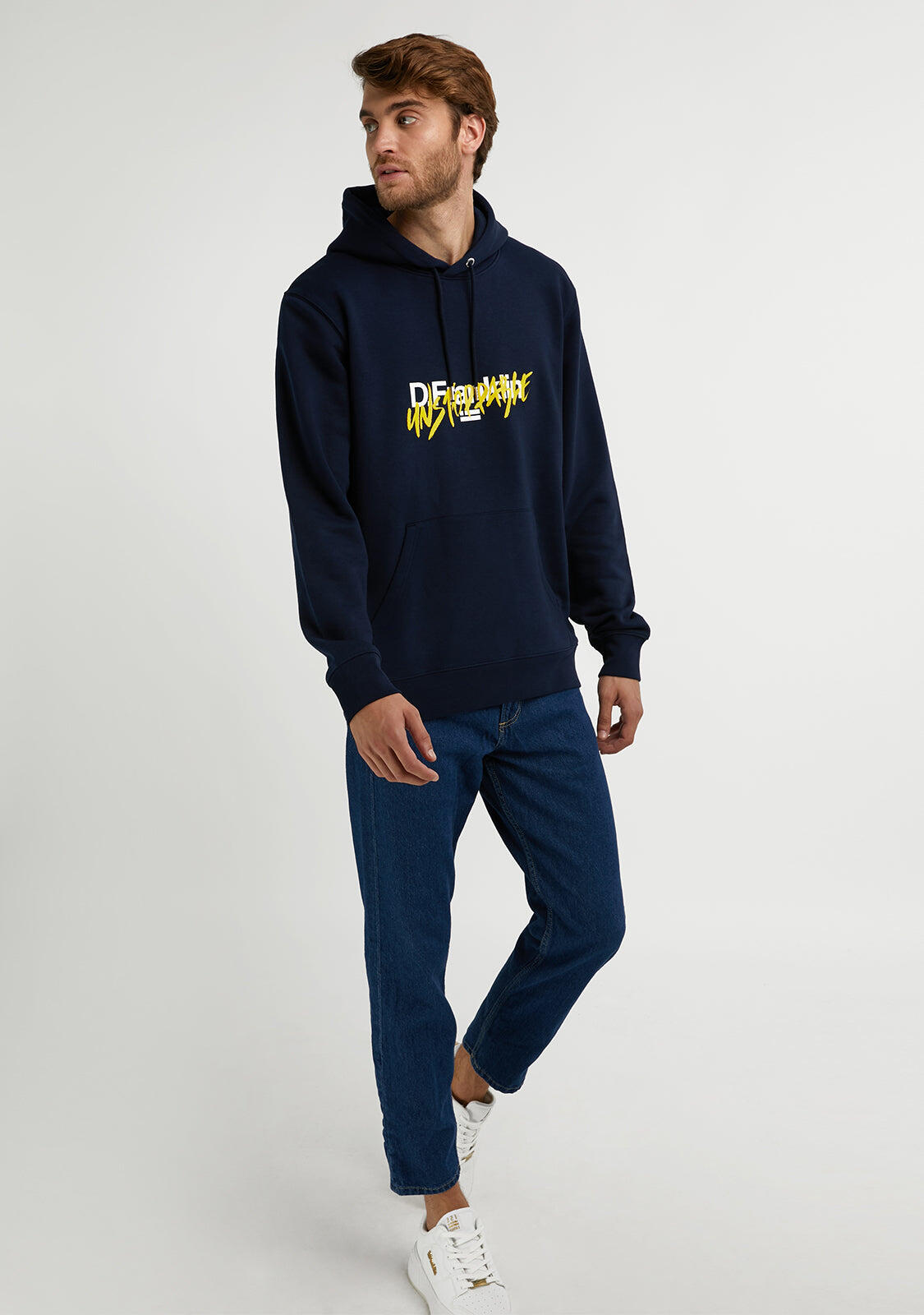 Sudadera Con Capucha de Hombre  Unstoppable Hoodie en Azul Marino D.Franklin 2/5