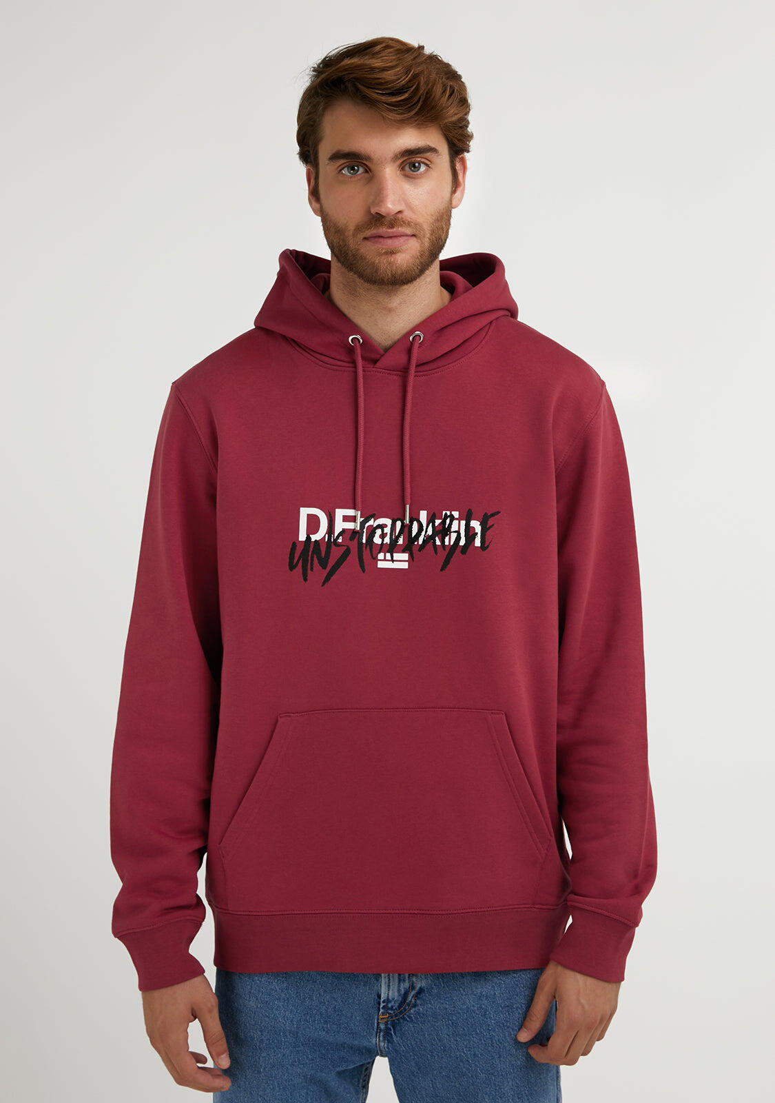 Sudadera Con Capucha de Hombre  Unstoppable Hoodie Dark en Rojo D.Franklin 4/5
