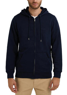 Felpa basic D. Franklin Embroidery Logo Zip Hoodie