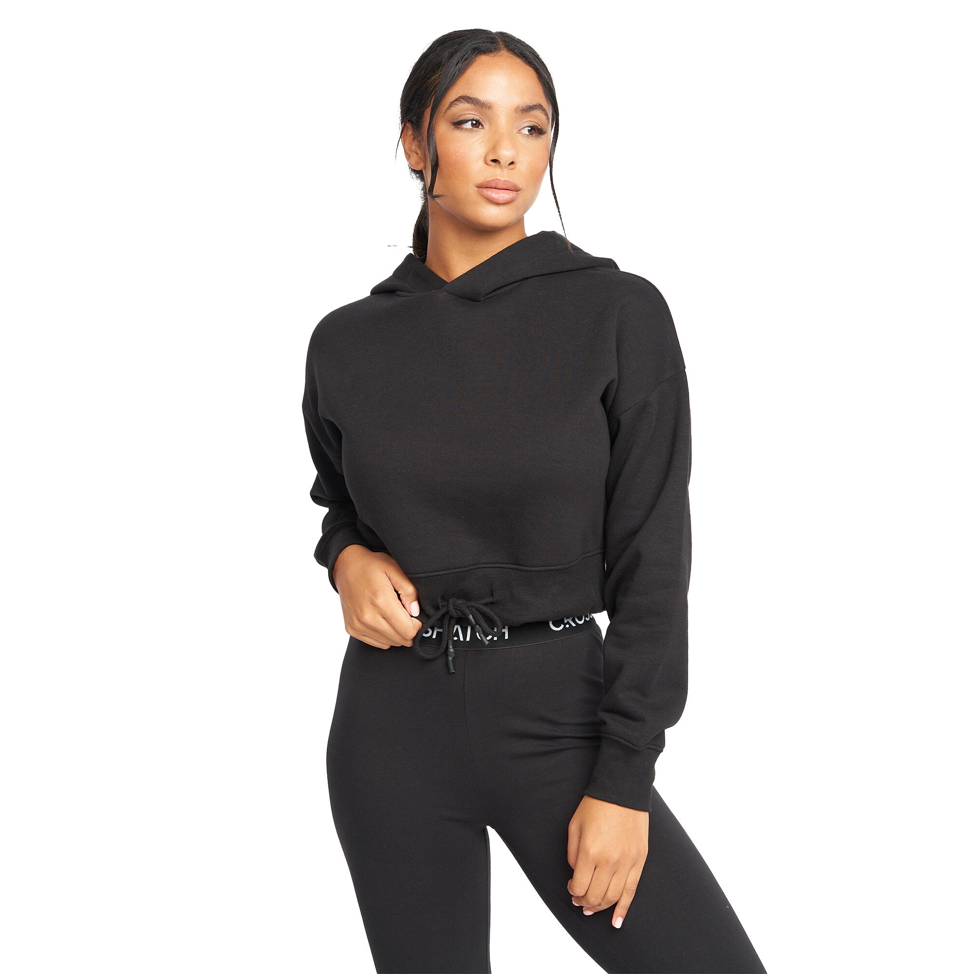 CROSSHATCH Womens/Ladies Jacklight Hoodie (Black)