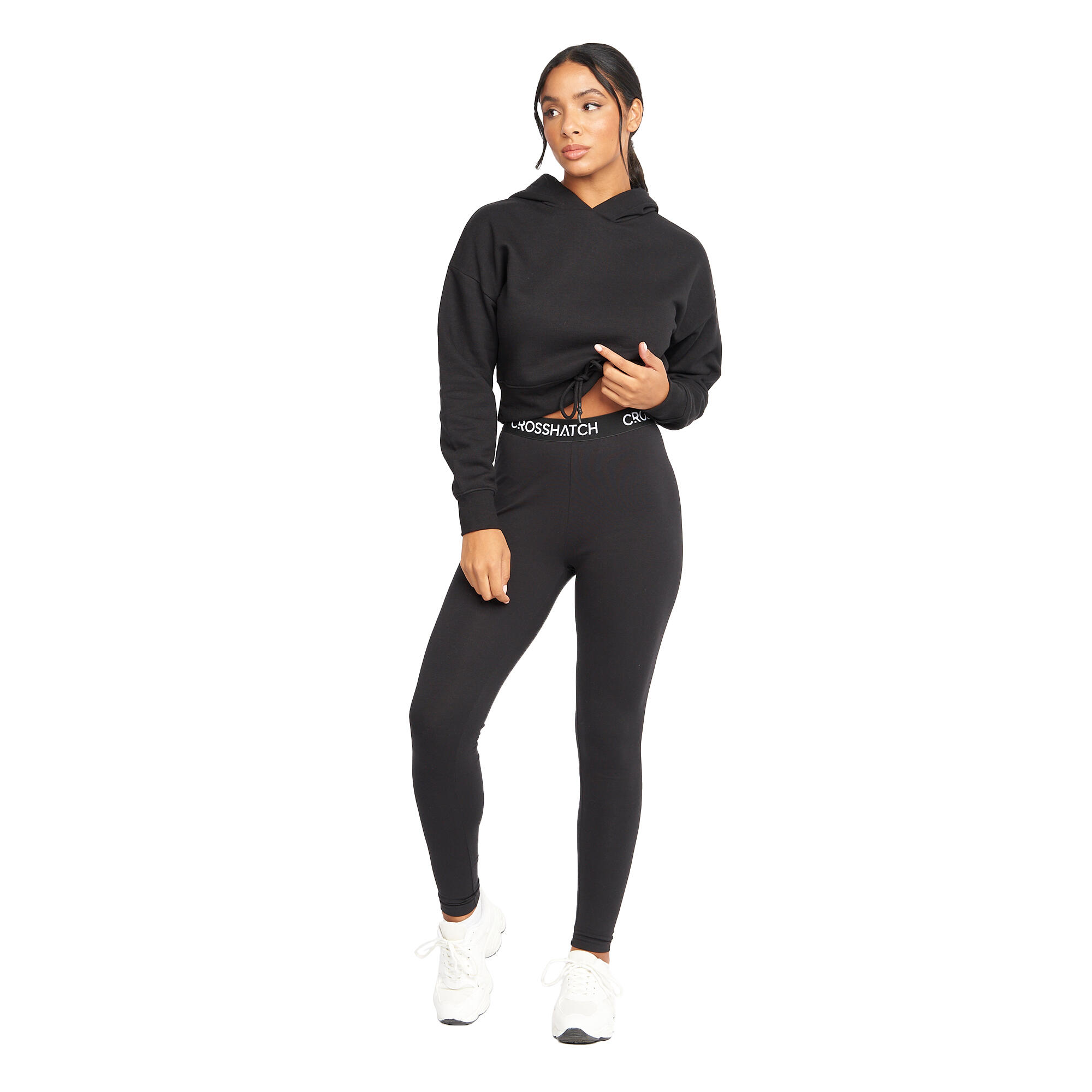 Womens/Ladies Jacklight Hoodie (Black) 4/4
