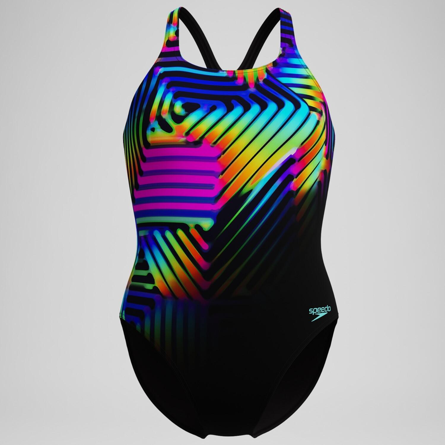Speedo Digital Placement Badeanzug Damen 100 % chlorbeständig 5/7