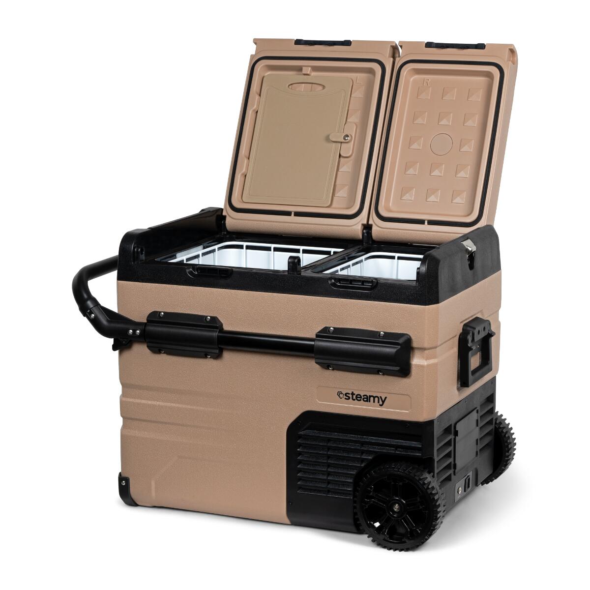 Steamy-E Dual Zone 45, Elektrische Koelbox Op Wielen, 45L 4/7