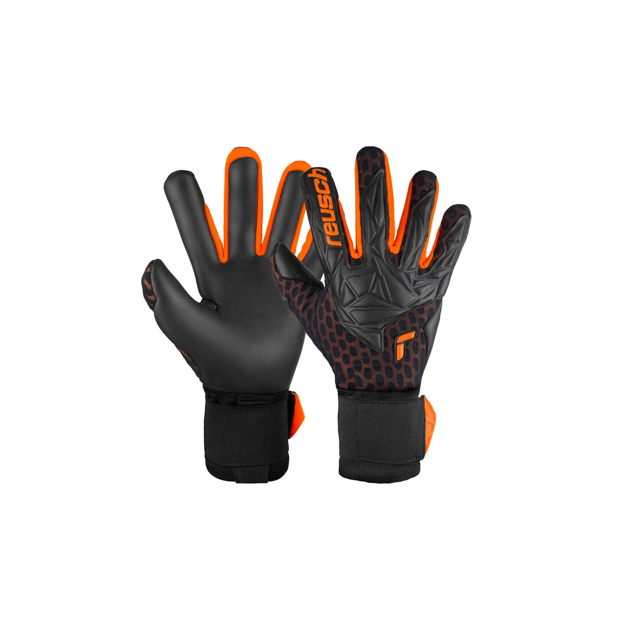 Reusch - Gants De Gardien Reusch Attrakt Gold X Airvent - Gants De Gardien - Noir|orange -  8 À 10 Ans - Decathlon