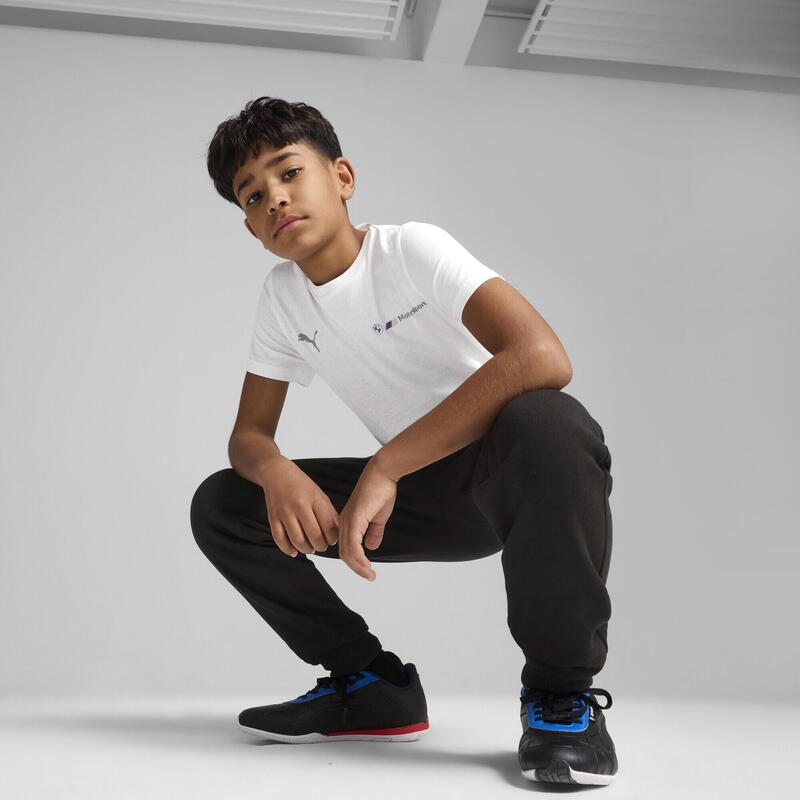 Tricou copii Puma Bmw Mms Kids Ess Logo Tee 2, Alb