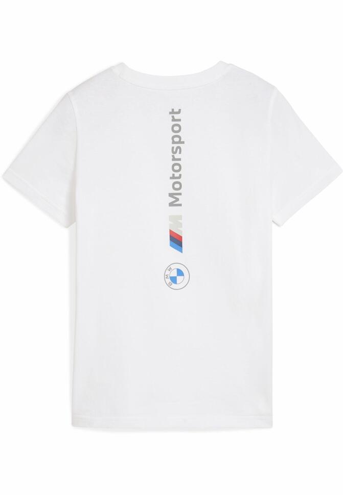 Młodzieżowa koszulka BMW M Motorsport ESS+ z logo PUMA White