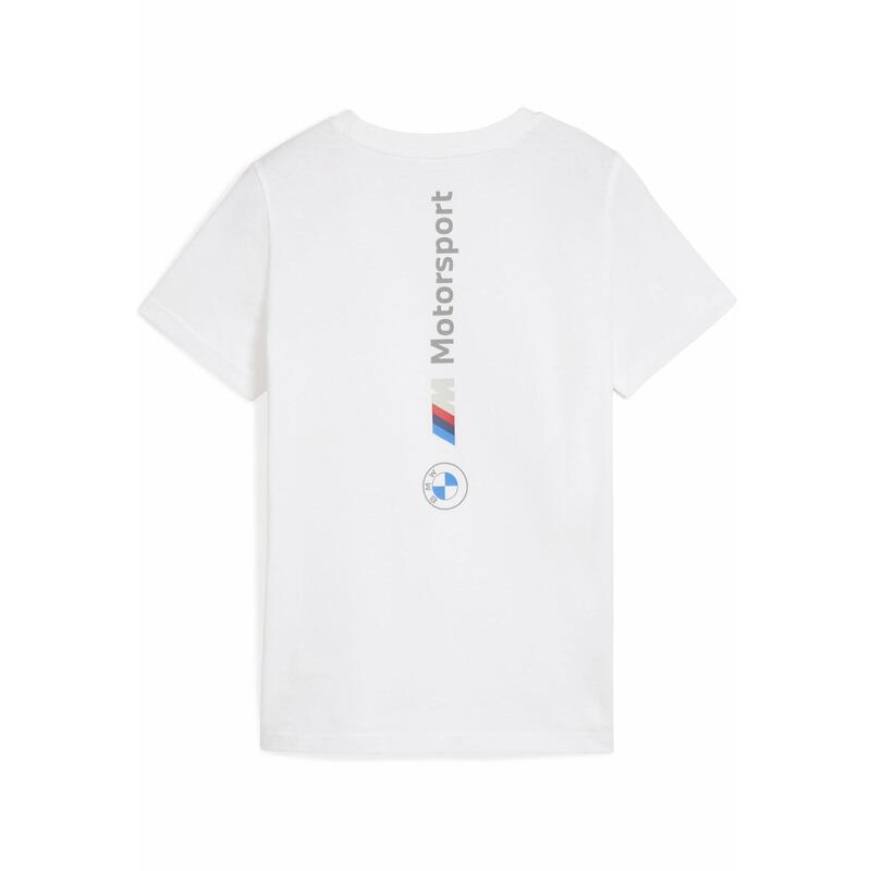 Tricou copii Puma Bmw Mms Kids Ess Logo Tee 2, Alb