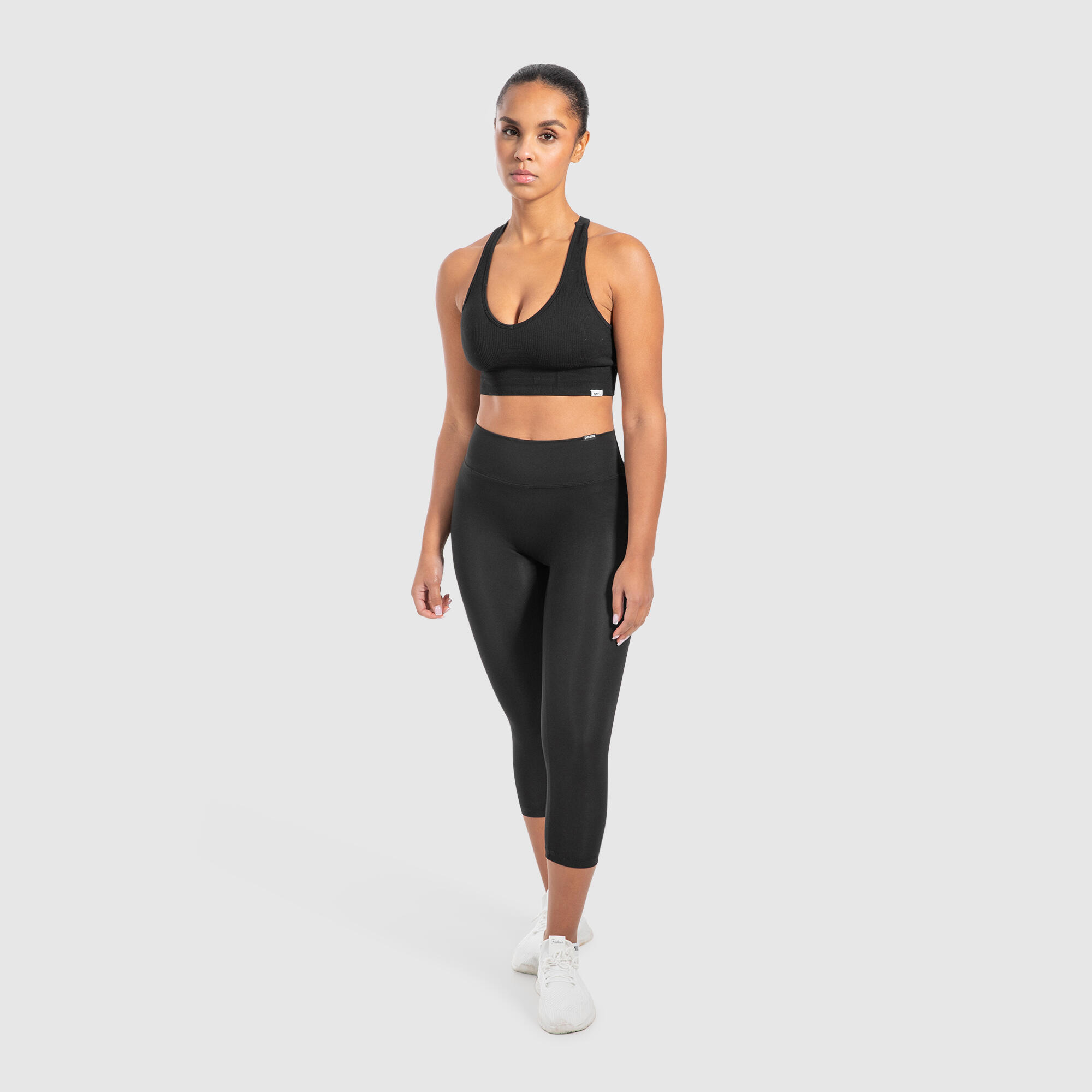 Damen Capri Leggings Mirella Schwarz 3/6