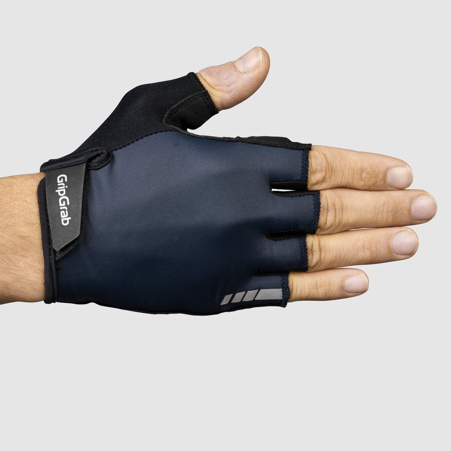 Gants RIDE avec rembourrage Doigt court Été Unisexe Bleu Marine Taille M 4/5