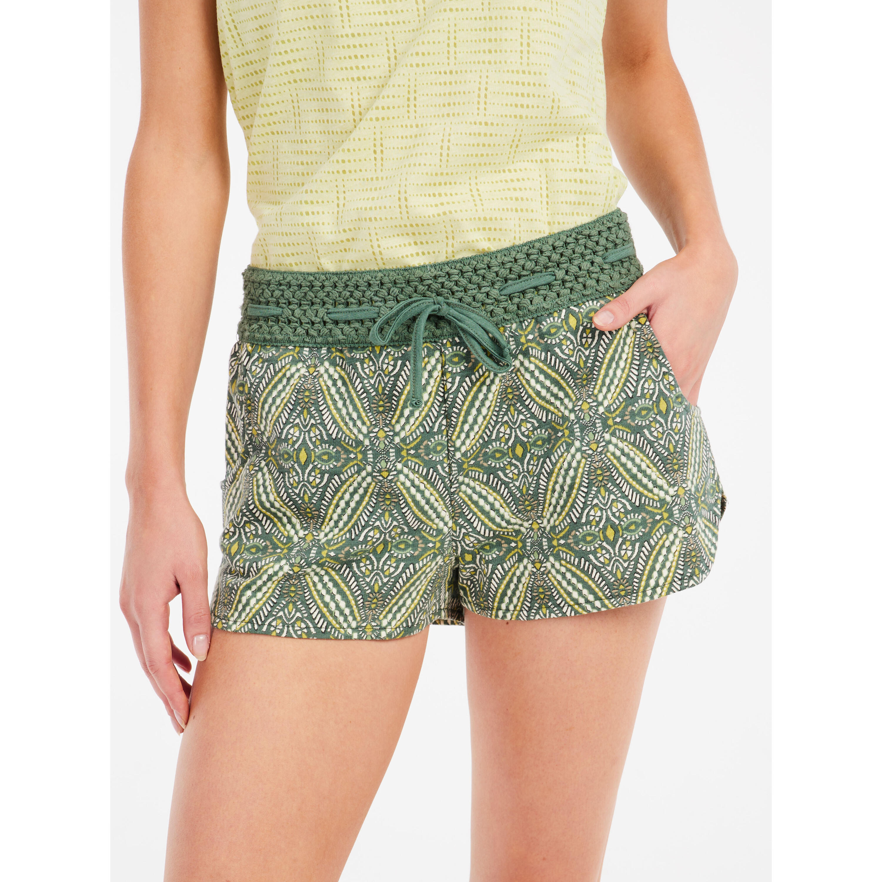 Damesshort Protest Flowery 25 2/3