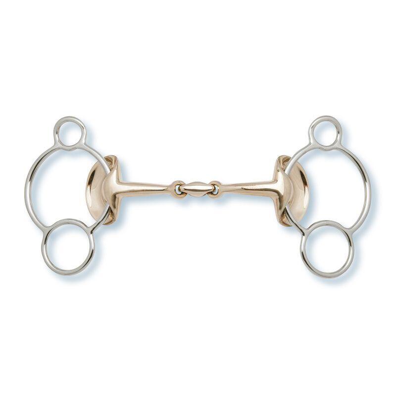 STÜBBEN Mundstück mit 3 oder 4 Ringen für Pferd Ailes d'Or Stübben