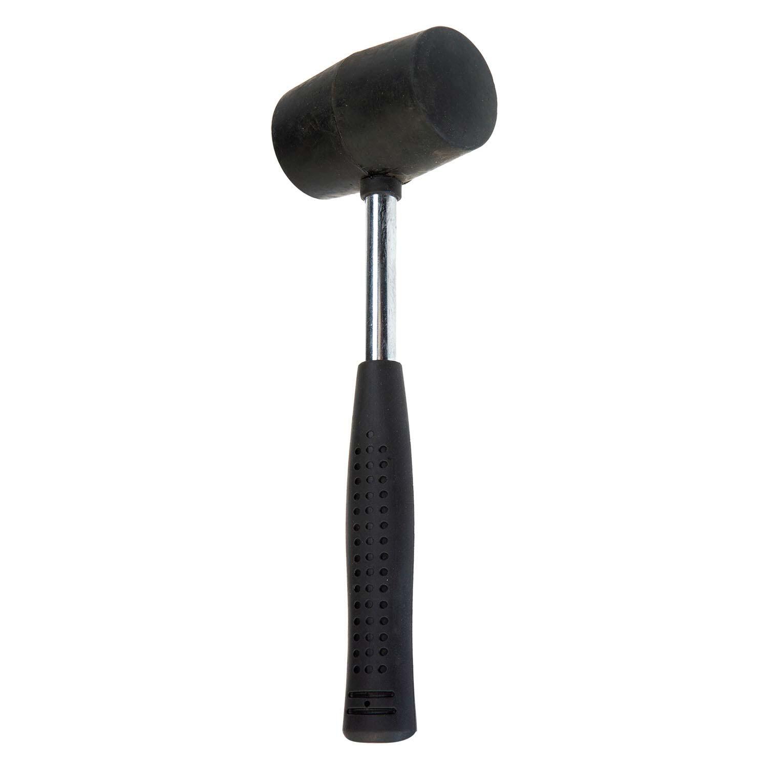 SUMMIT 12Oz Rubber Mallet Steel Shaft High Quality Diy Camping 27cm x 8.5cm Black X 1