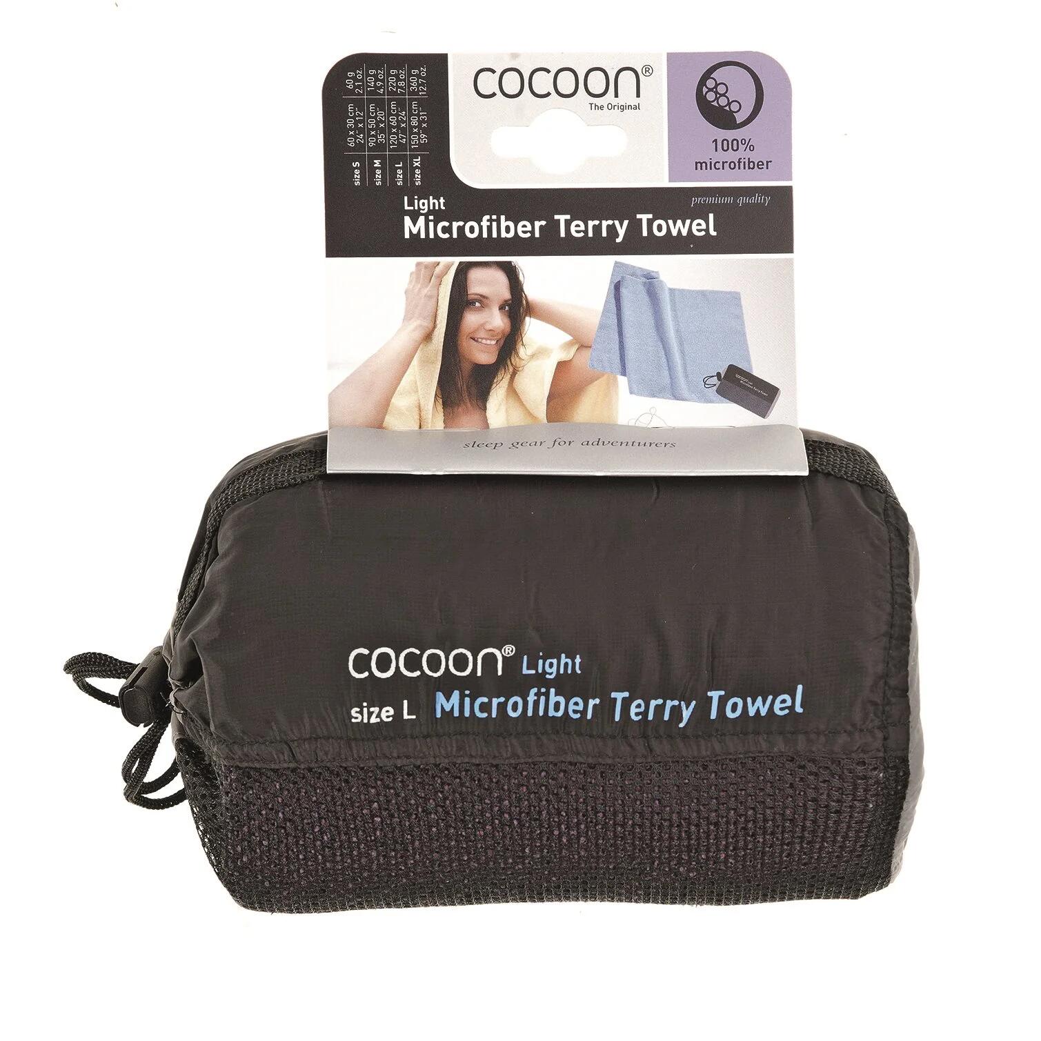 Cocoon Terry Towel Ultralight – Asciugamano da viaggio in microfibra – Verde 2/2