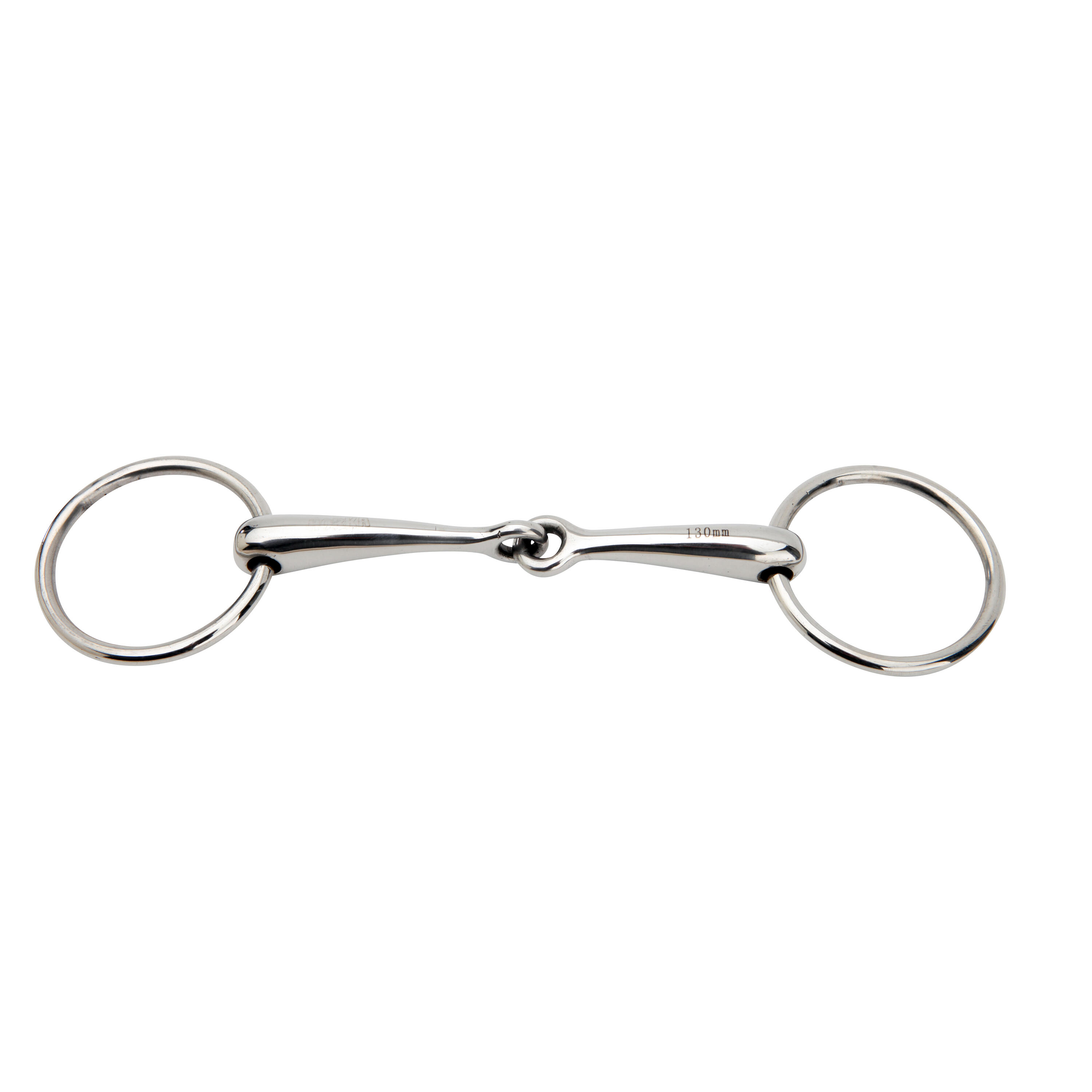 HORKA 2-rings paardenbit met roestvrij stalen scharnier Horka