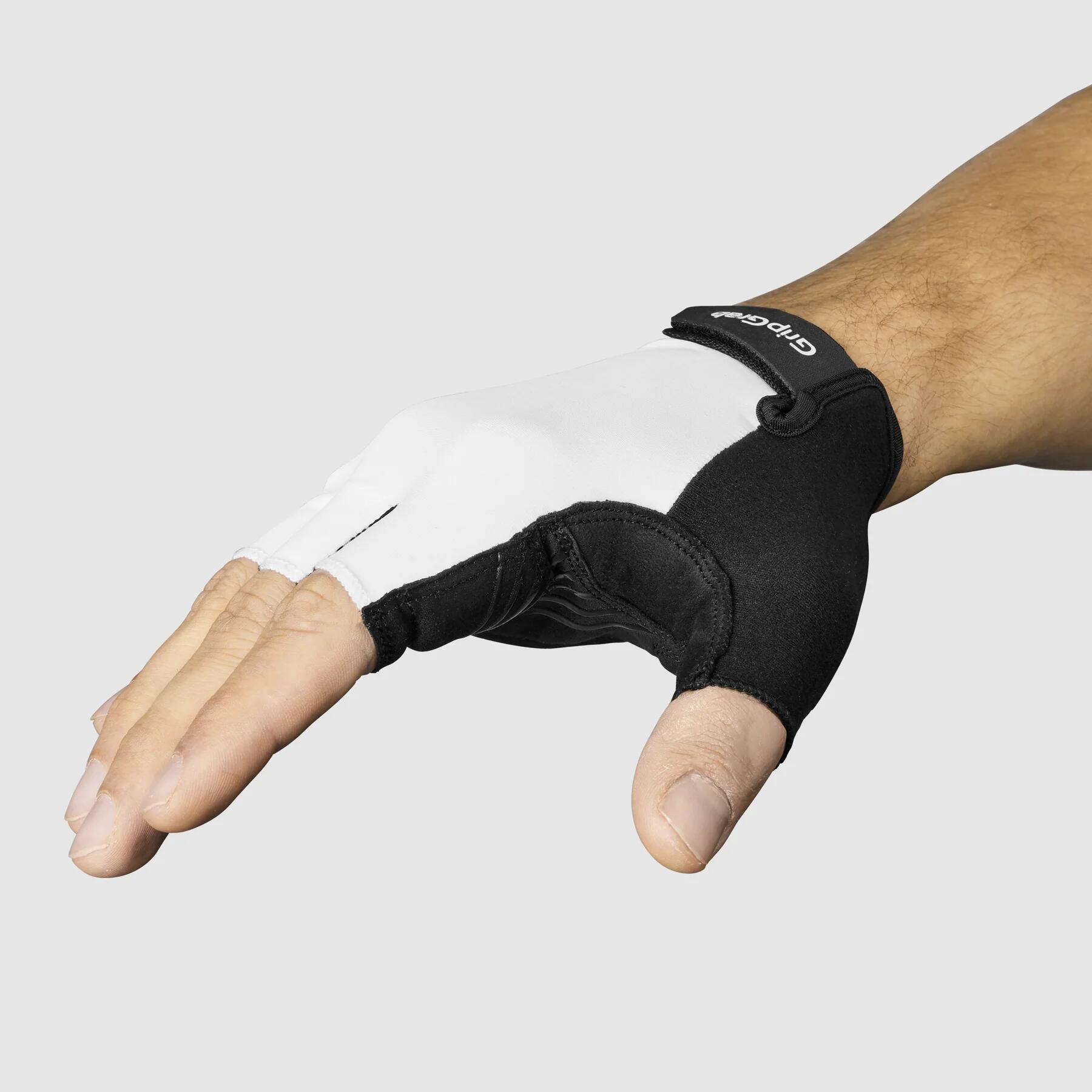 Fahrradhandschuhe RIDE mit Polsterung Kurzfinger Sommer Unisex Weiß Größe XXL 5/5
