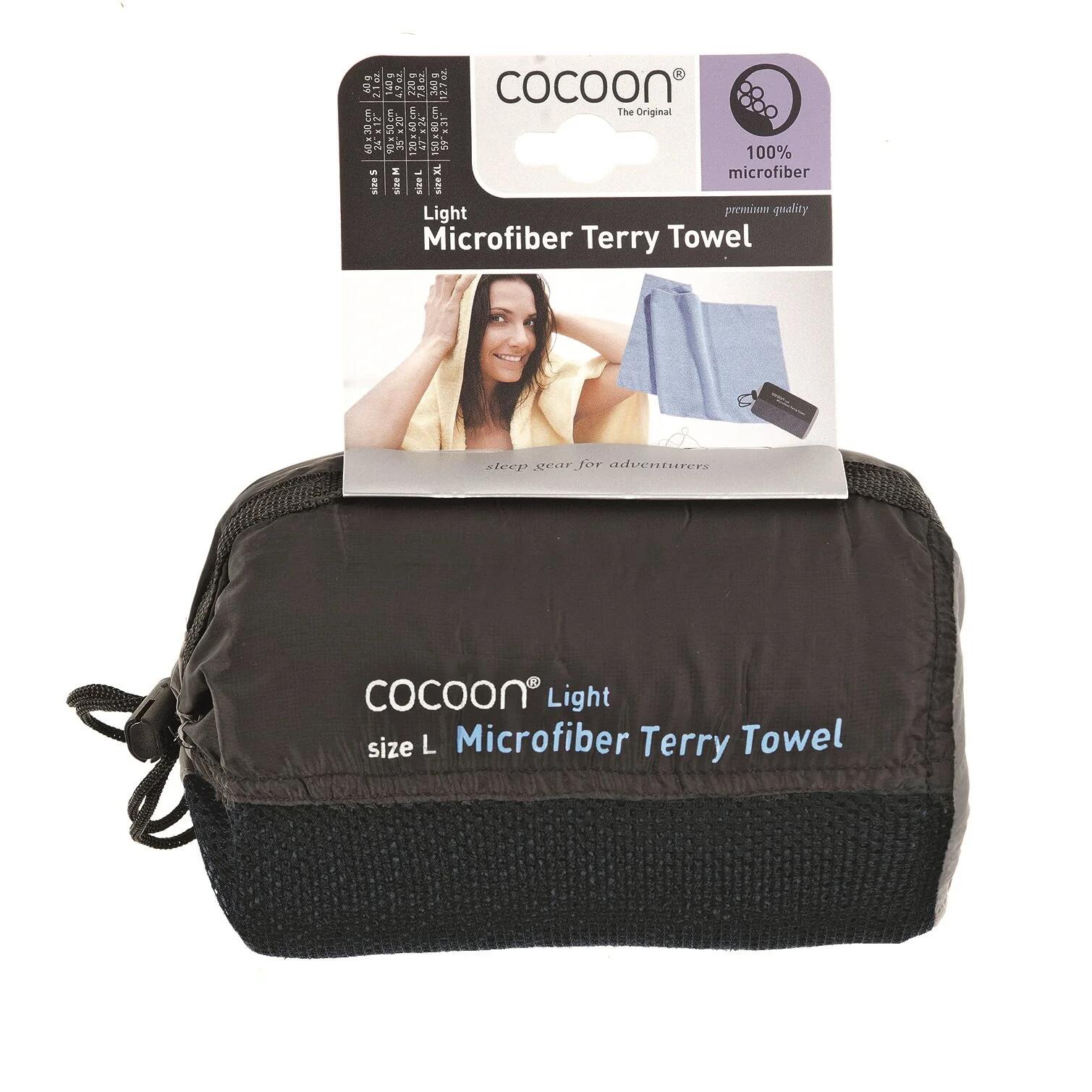 Cocoon Terry Towel Ultralight – Asciugamano da viaggio in microfibra – Grigio 2/2