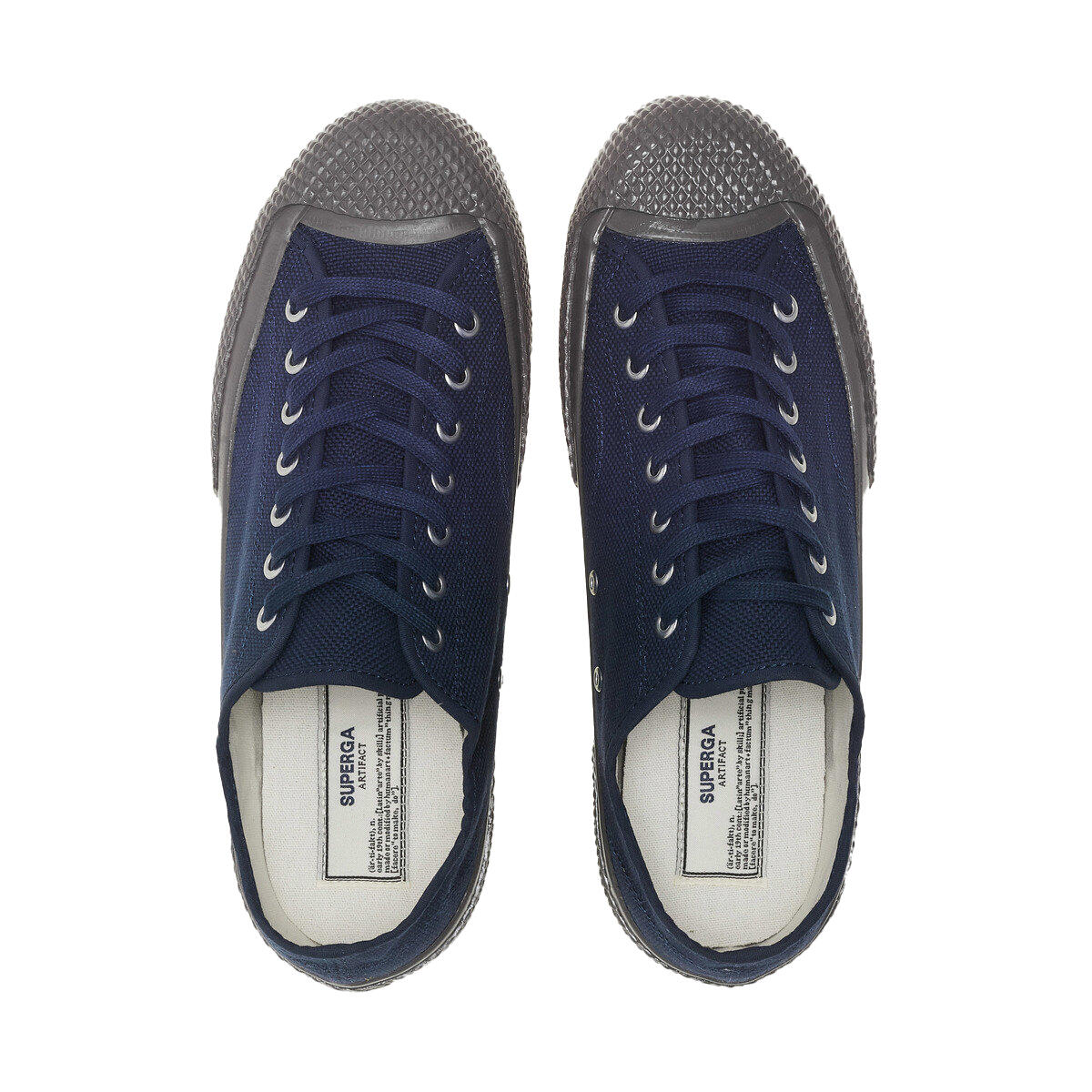 Unisex Adult 2434 Mil Spec Cotton Canvas Low Cut Trainers (Navy Marine/Grey) 4/4