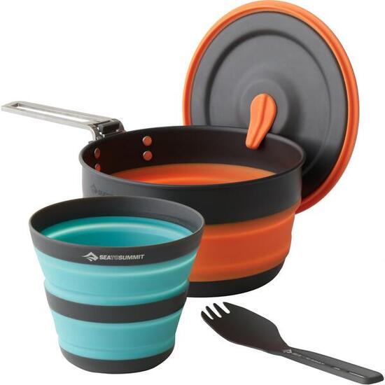 Kochset Frontier UL Collapsible One Pot Cook Set 3-teilig blue-orange
