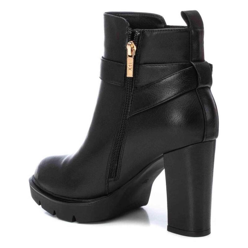 Bottines XTI à Fourrure – Pointure 35 – Faux Cuir Kaki, Semelle Plateforme – Neuf Avec Boîte