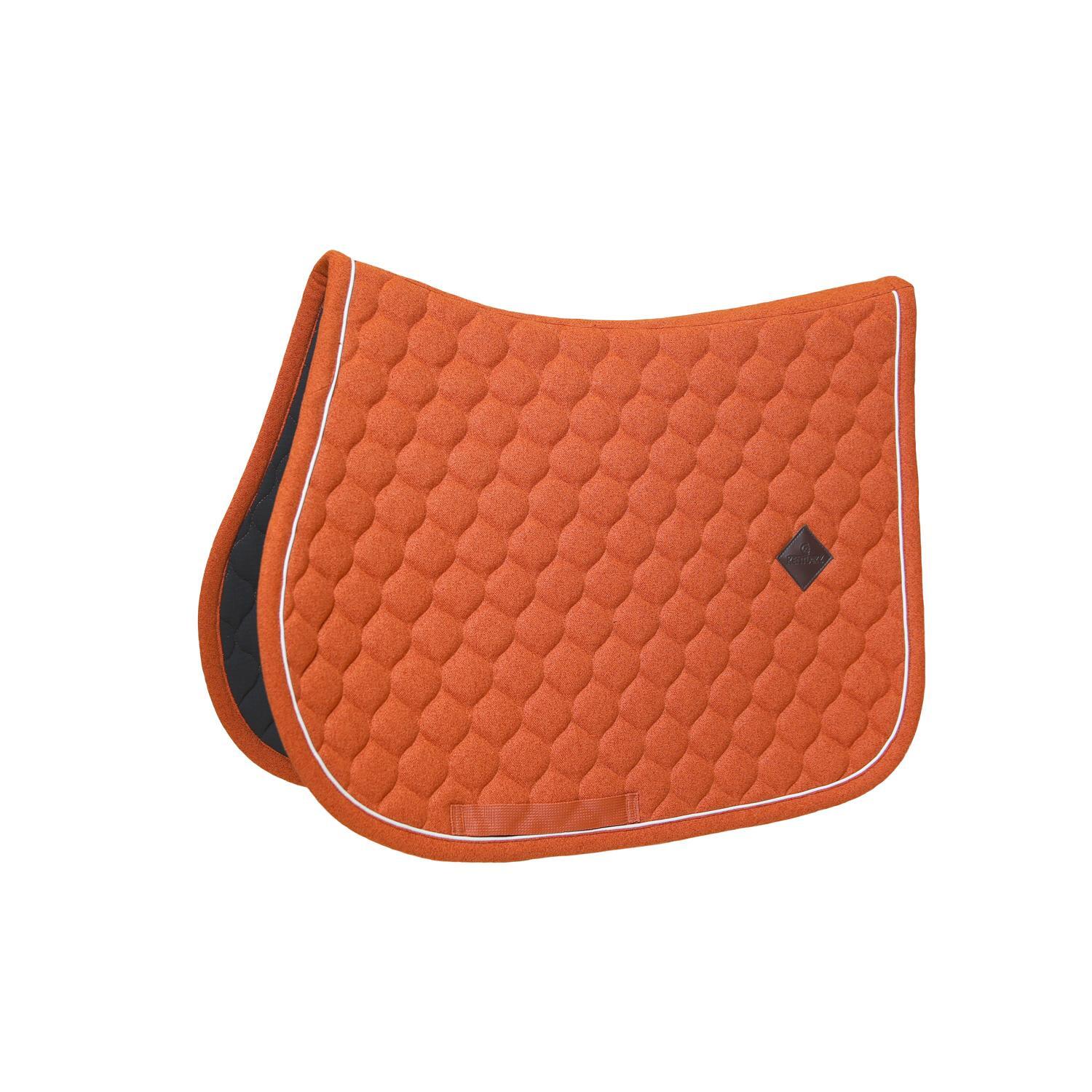 KENTUCKY HORSEWEAR Zadeldoek melange jumping orange - FULL