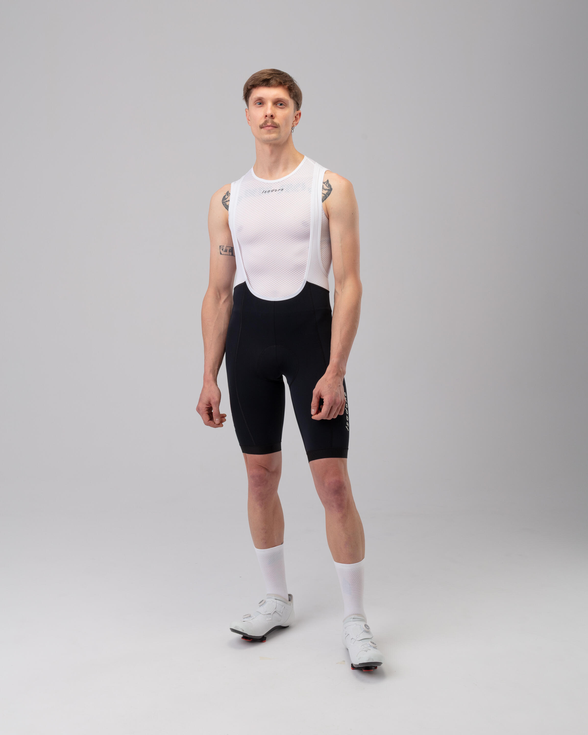 Short à bretelles Debut noir et blanc 3/6