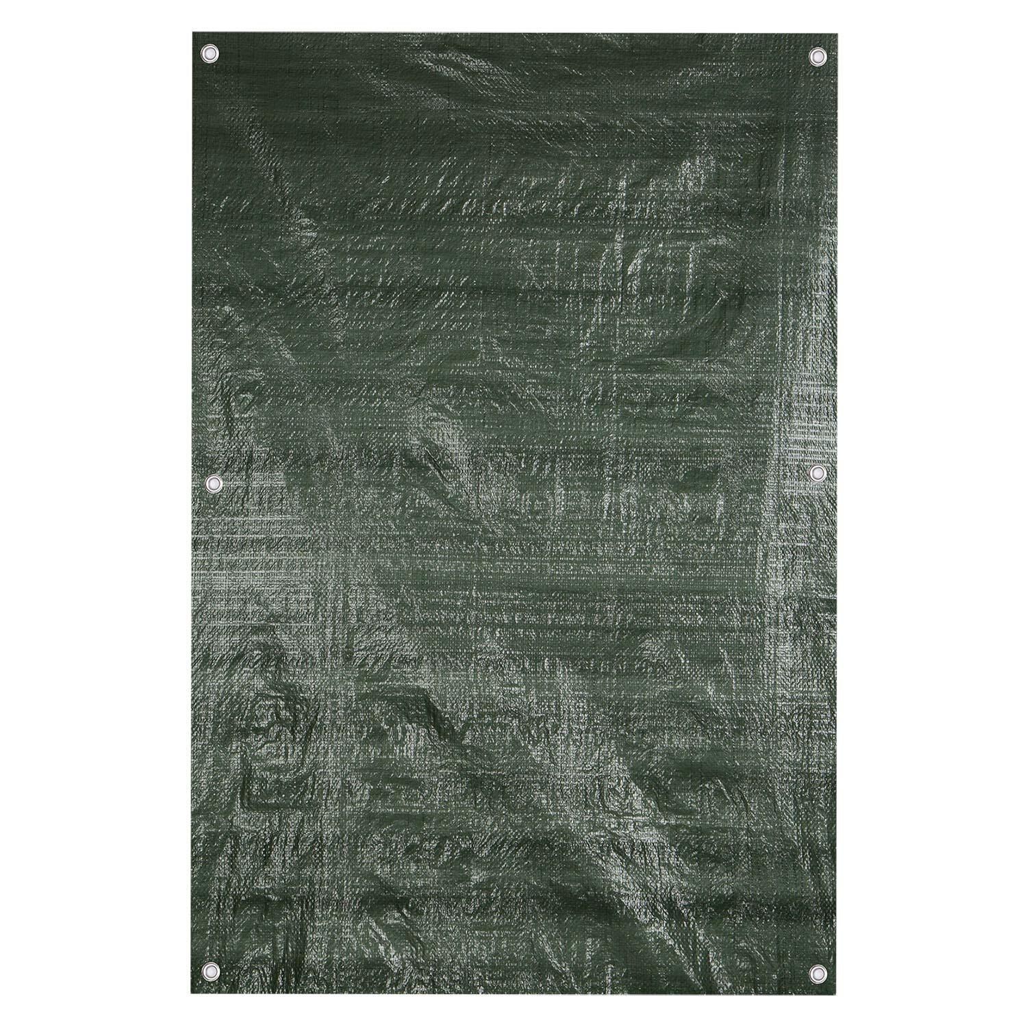 Camping Groundsheet Reinforced Eyelets Waterproof 300cm x 240cm Green X 1 1/7