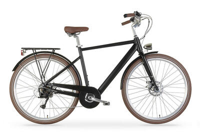 Elektrische stadsfiets la rue 2.0 man, zwart