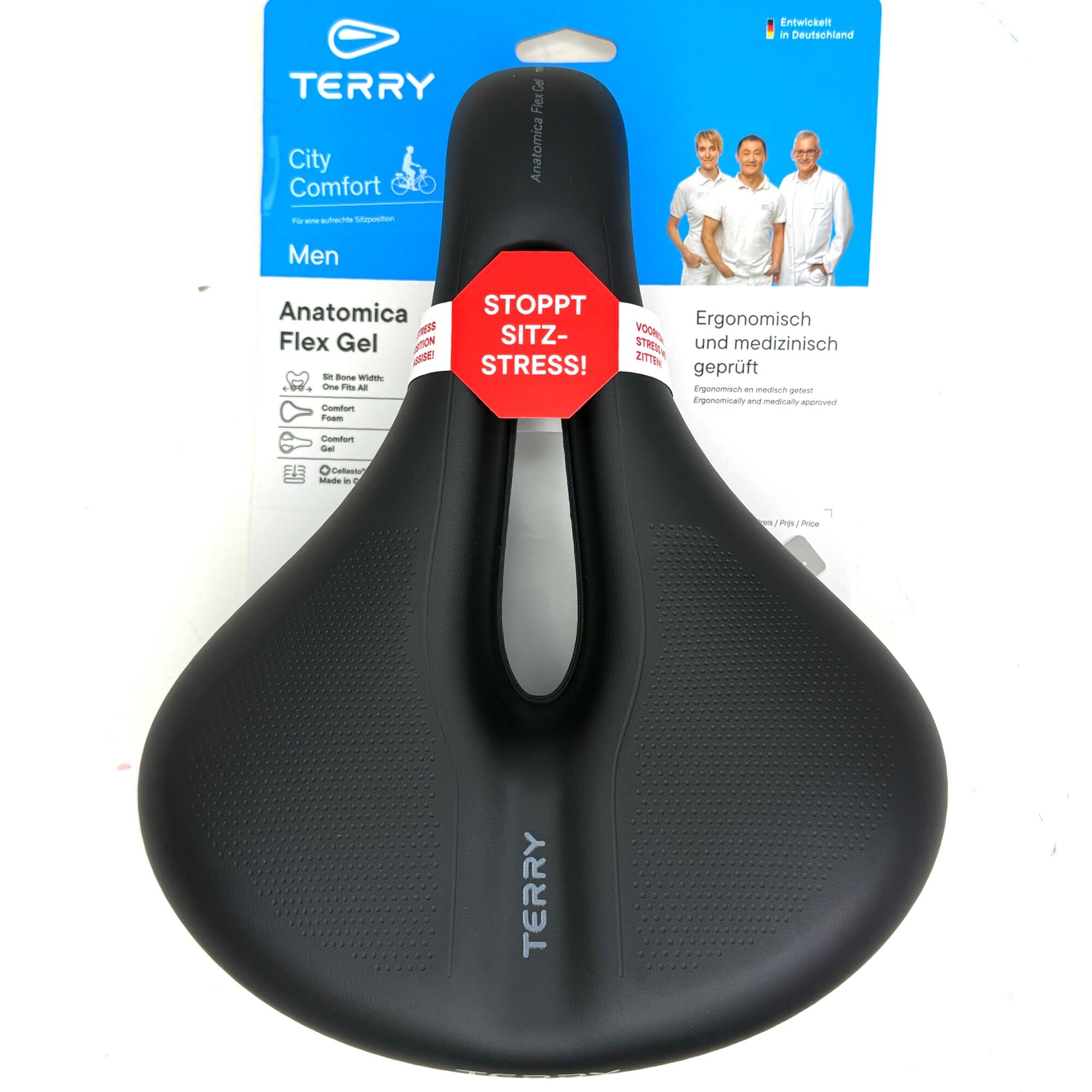 Terry Fahrradsattel Anatomica Flex Gel Max komfort City Tour E-Bike Herren 2/7