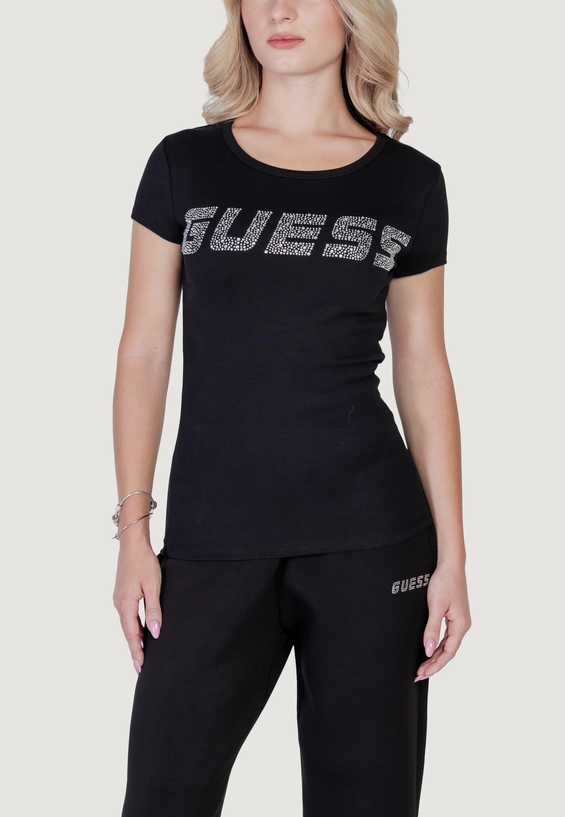 t-shirt crop top KIARA SS FEMME NOIR 1/5