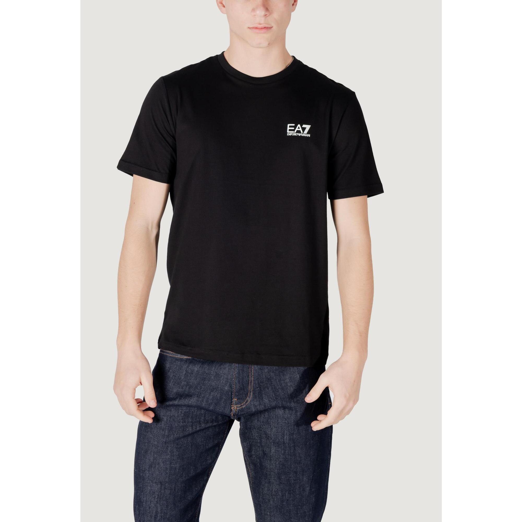 Ea7 - T-shirt Crop Top  Homme Noir - T-shirt Crop Top - Noir - Decathlon