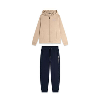 Tuta donna con zip. cappuccio e dettagli paisley